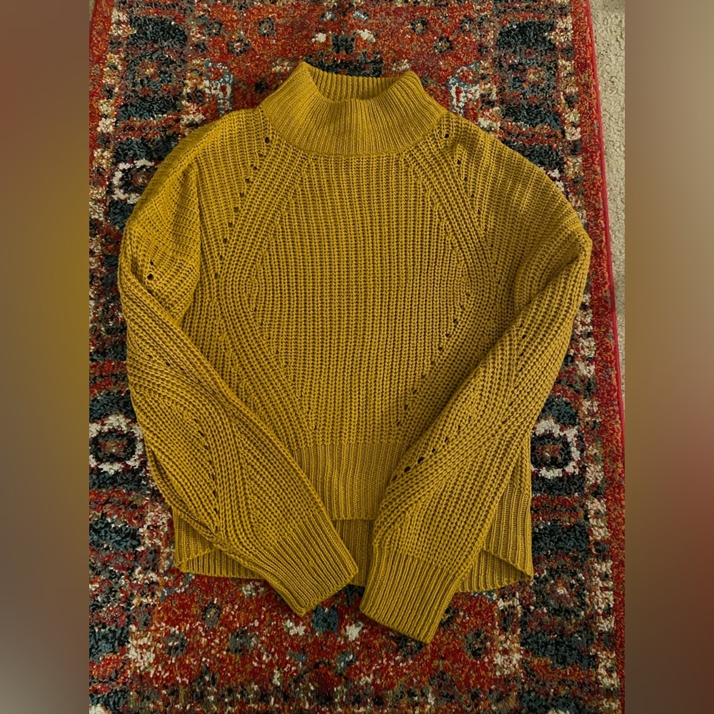 Womens mustard yellow sweater. Size S.
